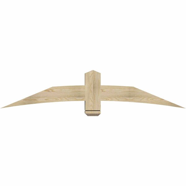 Ekena Millwork Bellingham Rough Sawn Timber Gable Bracket, Douglas Fir, 72"W x 15"H x 6"D x 6"F, 5/12 Pitch GBW072X15X0606BEL00RDF - main